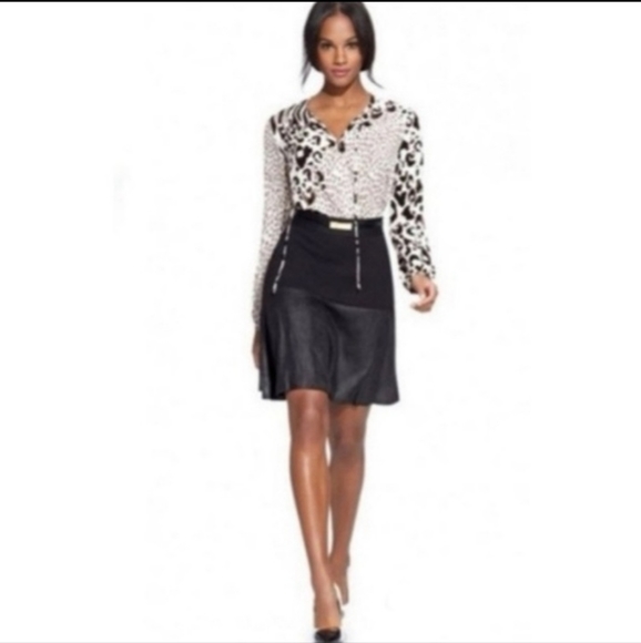 CABI | Long Sleeve Mixed Prints Surplice Blouse - Picture 1 of 5